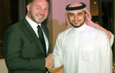HRH Prince Khaled bin Alwaleed bin Talal Al Saud, Chairman of Tharawat Capital and Prof. Laurent Marliere, CEO of ISFIN